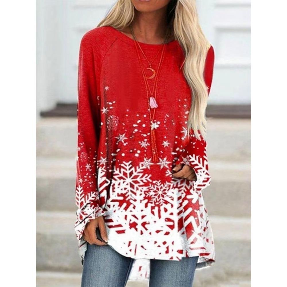 Women'S Autumn T-Shirt Fashion Oversized Top Street Harajuku Clothing Crewneck Long Sleeve T-Shirt New Women'S Casual T-Shirt