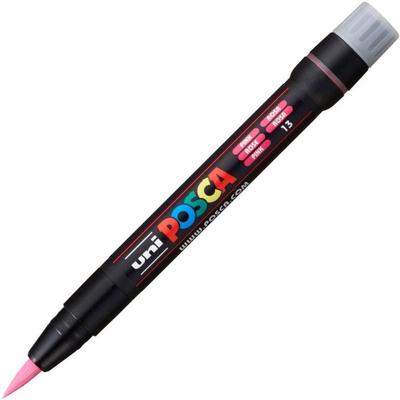 Paint Marker - POSCA - Pink Brush - Opaque - Water-based - Line Width : 1-10 Mm