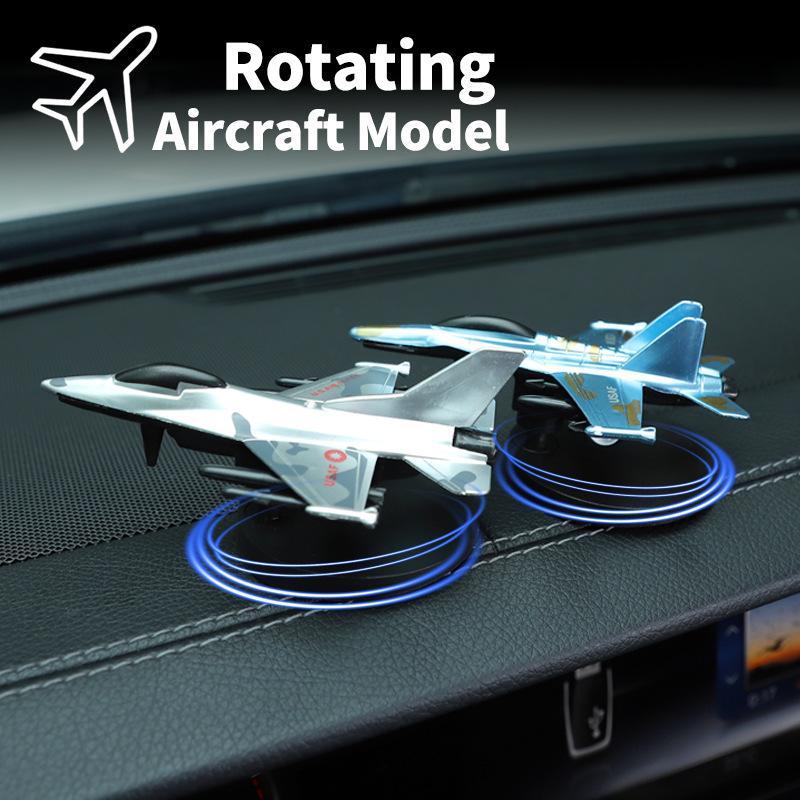 Car Interior Helicopter Rotating Airplane Decoration Home Desktop Ornaments For Model Enthusiasts Gift