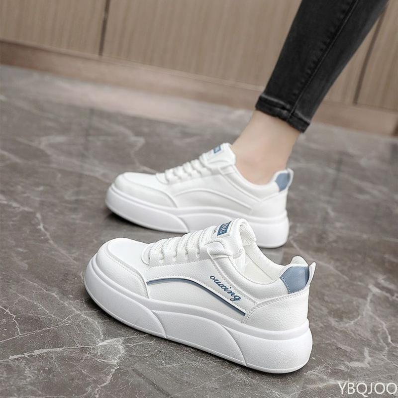 

Женские кроссовки на толстой подошве, на плоской подошве, новая спортивная обувь для комфортного бега, повседневные вулканизированные туфли на мягкой подошве, Zapatos De Mujer 40 синий