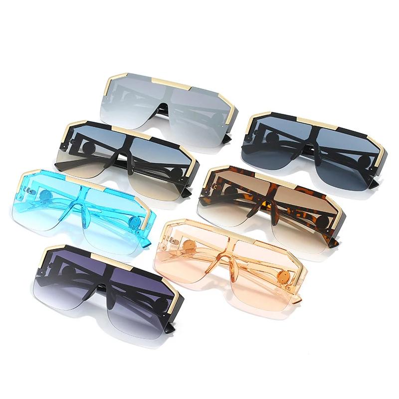 Luxury Brand Oversized Sunglasses For Men Women Designer Sun Glasses Fashion Gradient Square Shades Eyeglasses Outdoor Shades