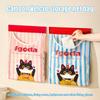 Wall Mounted Large Capacity Storage Bag Kitchen Garbage Bag Clutter Organizer Velcro Storage Pocket Multi-Purpose High Elastic