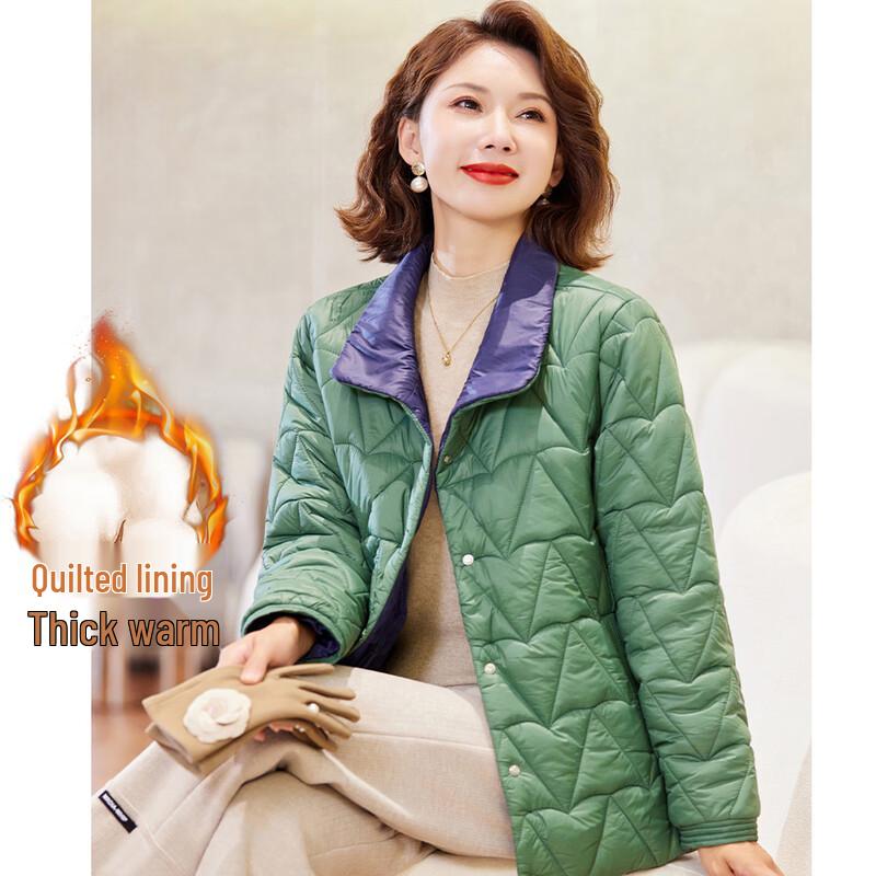 

Paster Women s Winter Lapel Quilted Coat 2XL