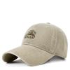 Vintage Embroidered Baseball Cap Women'S Autumn Outdoor Fishing Sunscreen Hat Trend Embroidered Soft Top Hat