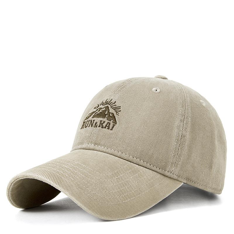 Vintage Embroidered Baseball Cap Women'S Autumn Outdoor Fishing Sunscreen Hat Trend Embroidered Soft Top Hat