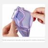 Visible Makeup Zipper Pouch Wear-proof Portable Coin Purse Colorful Mesh Storage Bag  Travel Use