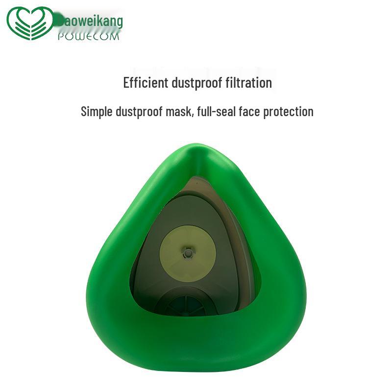 Baoweikang 3800 Industrial Dustproof Mask with Filter Cotton - Breathable Protection for Grinding and Mining