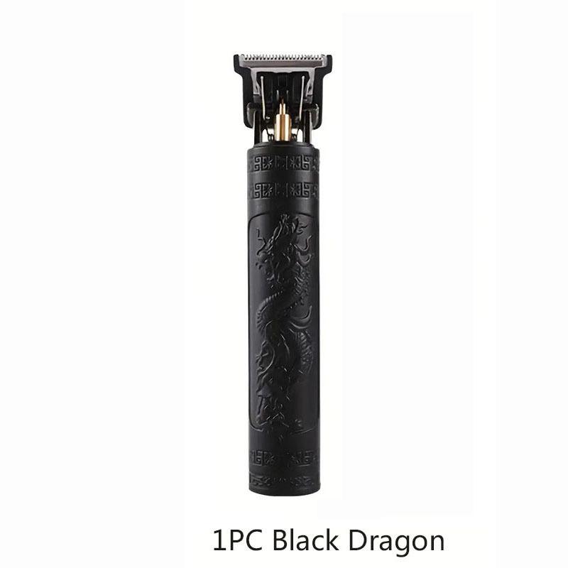 

1 комплект мужского парикмахера, профессиональный парикмахерский беспроводной нулевой зазор, триммер с Т-образным лезвием, перезаряжаемый, триммер для бороды, мужской подарок 1 Set Black Dragon