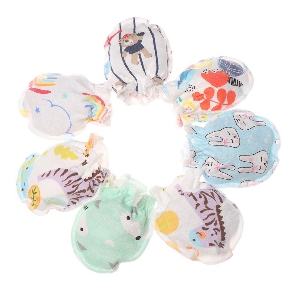 1/5/10 Pairs Warm Protection Face Soft Cute Anti Scratching Full Glove Baby Gloves Mittens