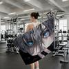 Toalla de Anime J-Jujutsu K-Kaisen Secado Rápido Absorbente Toalla de Playa para Deportes, Fitness, Natación y Actividades al Aire Libre