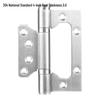 Jikefu Stainless Steel Mortise-Free Door Hinge