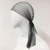 2Pcs Rhinestone Mesh Headband Head Scarfs For Women Girls Rave Hair Accessories
