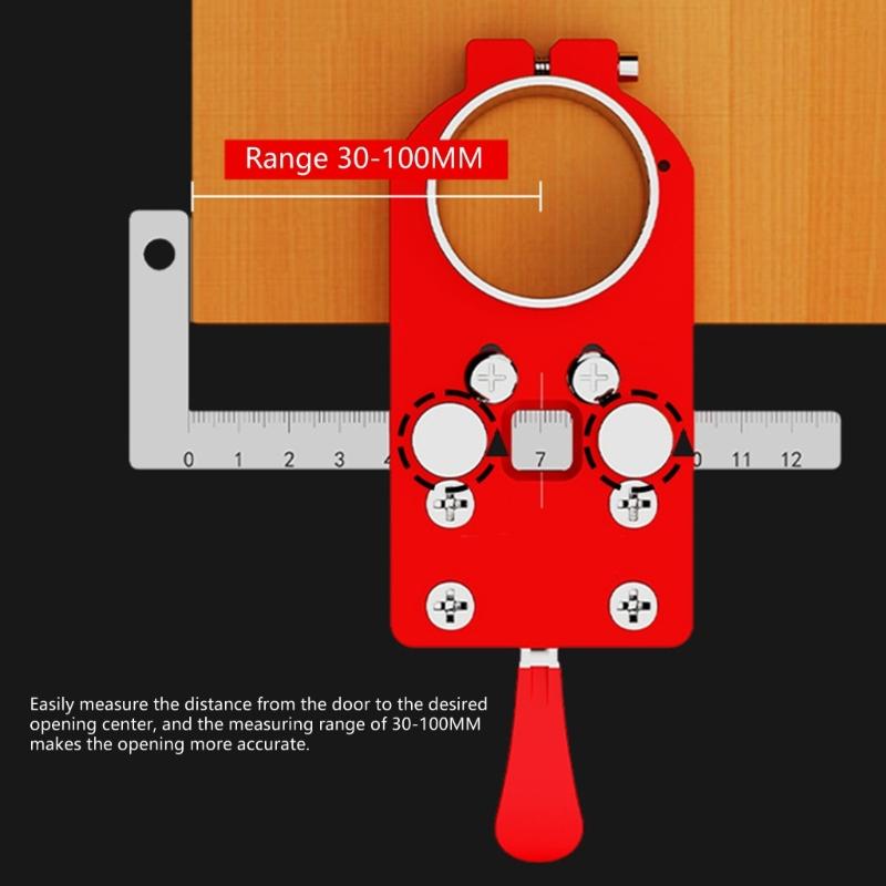 Practical Hinge Drilling Jig for 35mm Cup Hinges Accurate Positioning Tool for Cabinets and Furniture Installation