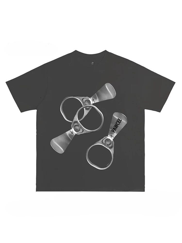 

Унисекс хлопковая футболка с графическим принтом Can Pull TAB, футболка, повседневный топ с коротким рукавом и круглым вырезом, модная уличная одежда, осенние футболки с графическим принтом 4XL