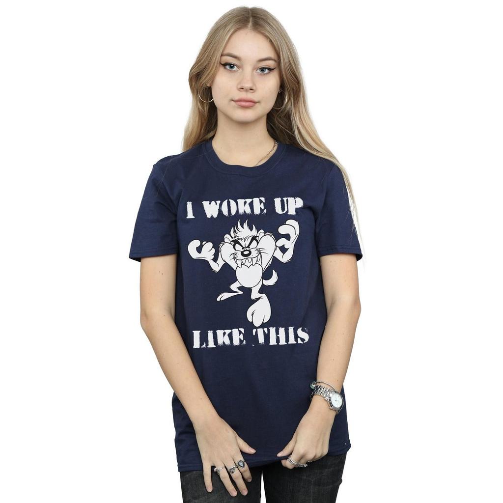 Looney Tunes Womens/Ladies Taz I Woke Up Like This Cotton Boyfriend T-Shirt