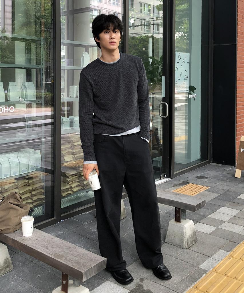 THEY Layered Ribbed Round T-Shirt_4 Colors