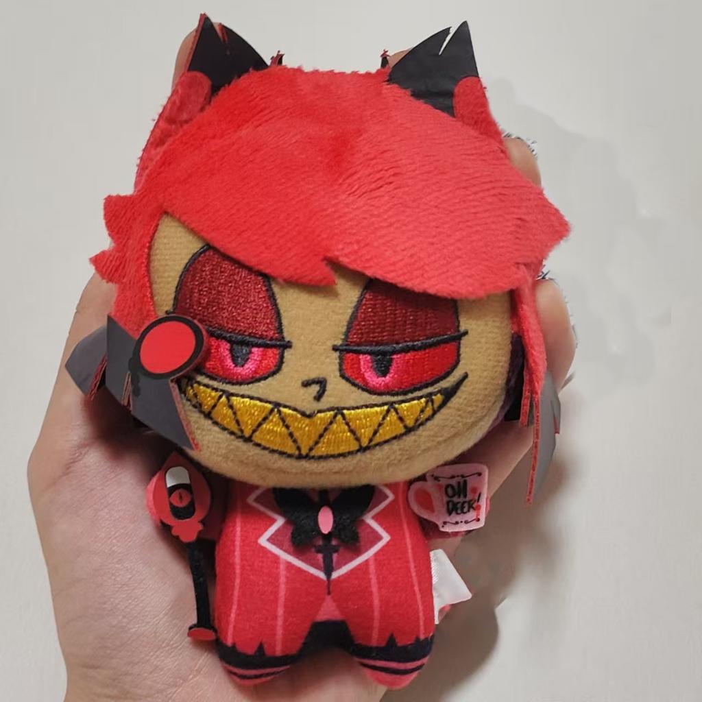 New  10cm Hazbin Hotel Vox Lucifer Ko Version Not Genuine Plush Doll Cute Anime Peripherals Toy Birthday Christmas Gift