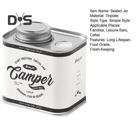 Versiegeltes Glas für 150 g Kaffeebohnen, für den Außenbereich, lange Lebensdauer, Lebensmittelqualität, Frischhaltebehälter für Zuhause, Camping