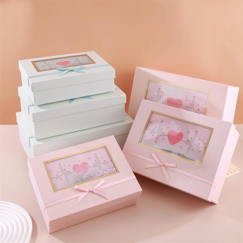Exquisite Quicksand Glitter Gift Box - Romantic Birthday Packaging