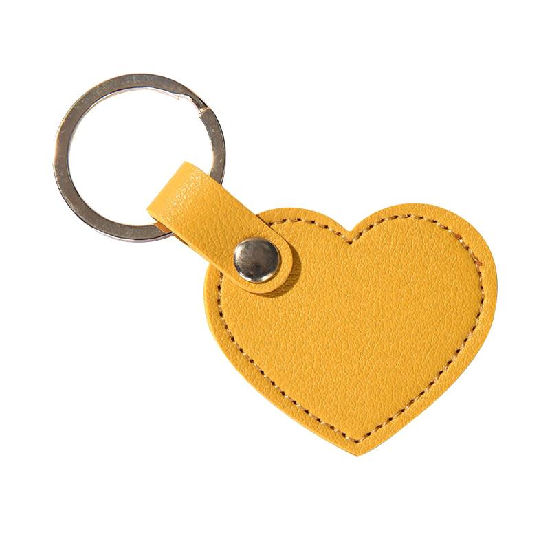 1Pcs Leather Heart Key Chain Fashion Leather Heart Shape Keychain Women Car Key Holder Home Key Ring Charm Bag Car Pendant Gift