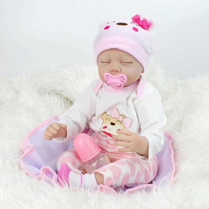 Adorable 22" Reborn Gift Baby Dolls With Lifelike Features And Handmade Quality