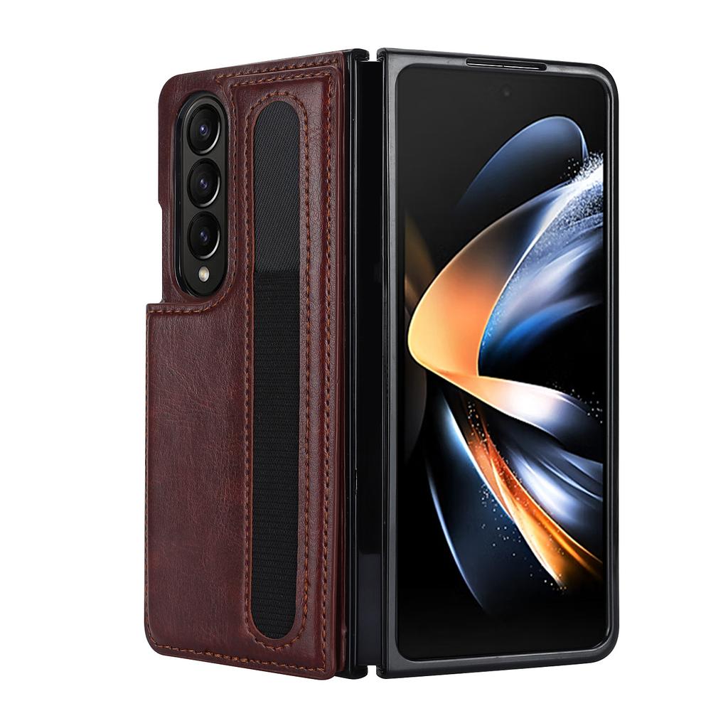 Foldable Screen PU Leather Shockproof Protective Case for Samsung Galaxy Z Fold 7 /6 /5  Mobile Phone Case with Pen Slot