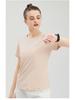 Women's Lightweight Quick-Dry Casual Sports T-shirt - Round Neck, Breathable, Comfortable, Short Sleeve, Customizable.