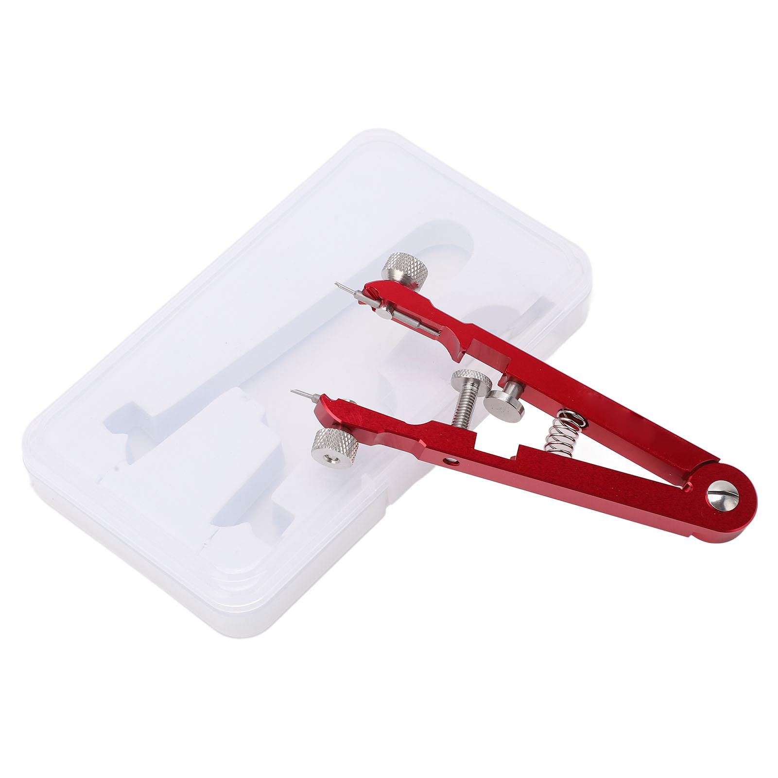 

Часовые плоскогубцы со штифтами-наконечниками Алюминиевый сплав V-образный инструмент для снятия ремешка часов Красный красный