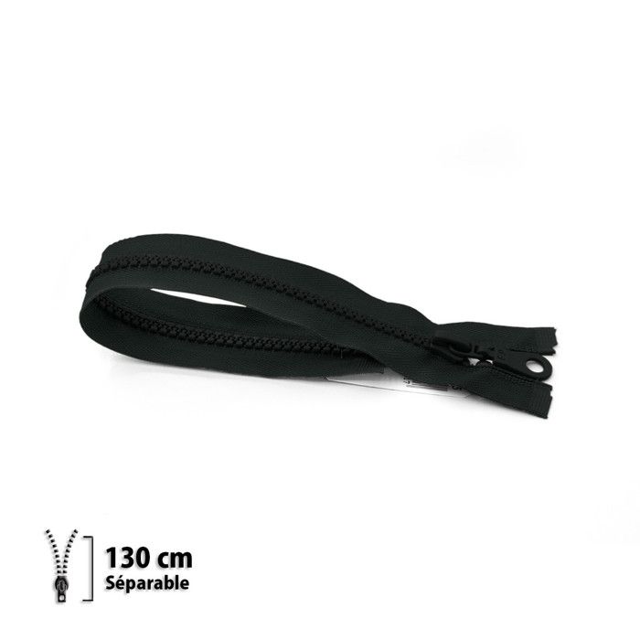 Fermeture éclair Z54 - moulée 6mm Séparable - 130 cm