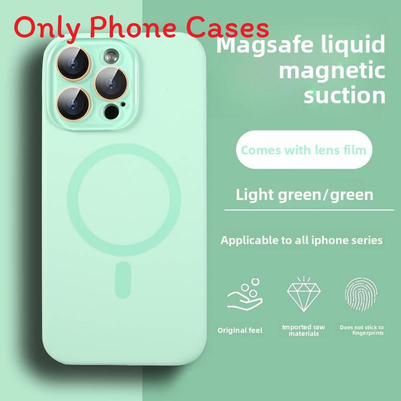 Liquid Silicone Magnetic Phone Case For Iphone 17promax With Shockproof And Antifingerprint Design