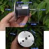 Motor sem escovas DC 24V 10W 45ZWN com rotor interno de rolamento de esferas duplo, placa de acionamento integrada e ímã de terras raras de alta potência.