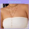 Collier Croix Pour Femmes Avec Chaîne Superposée Et Pendentif Pendant Été