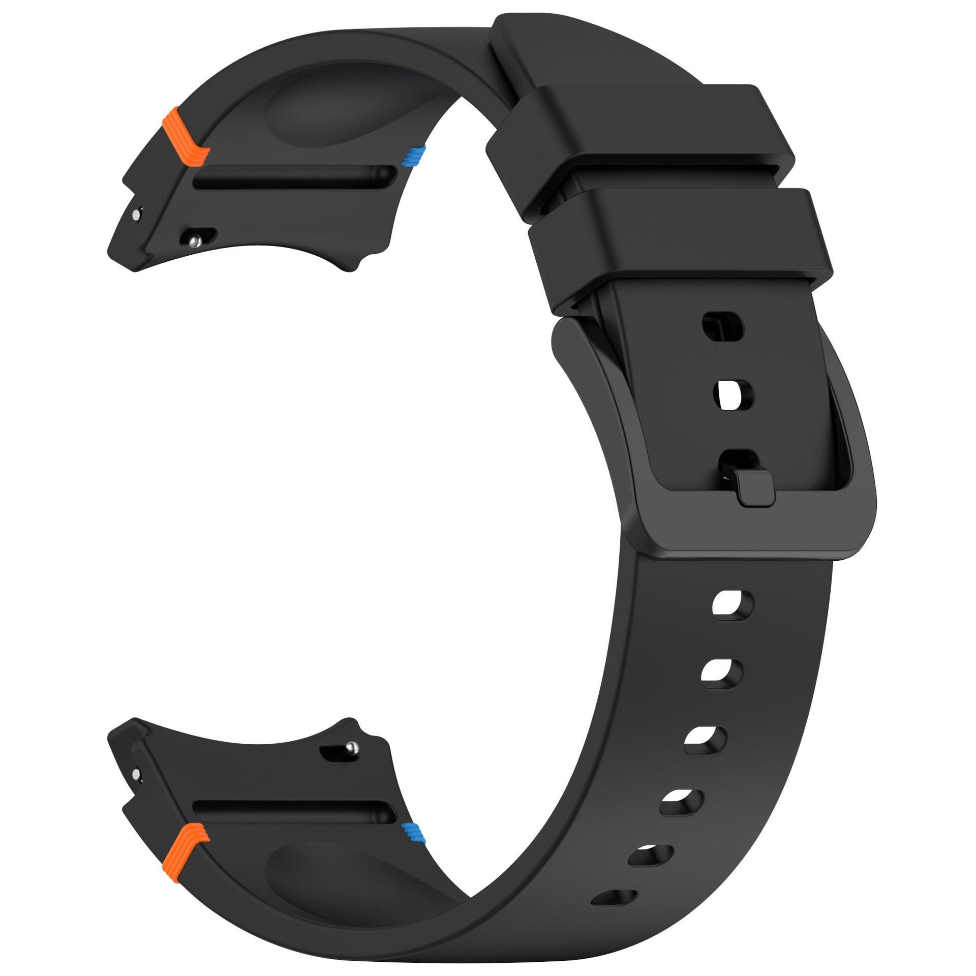 

Силиконовый ремешок со швом для Samsung Galaxy Watch7/Watch FE/Watch6/5/4 с цветной пряжкой