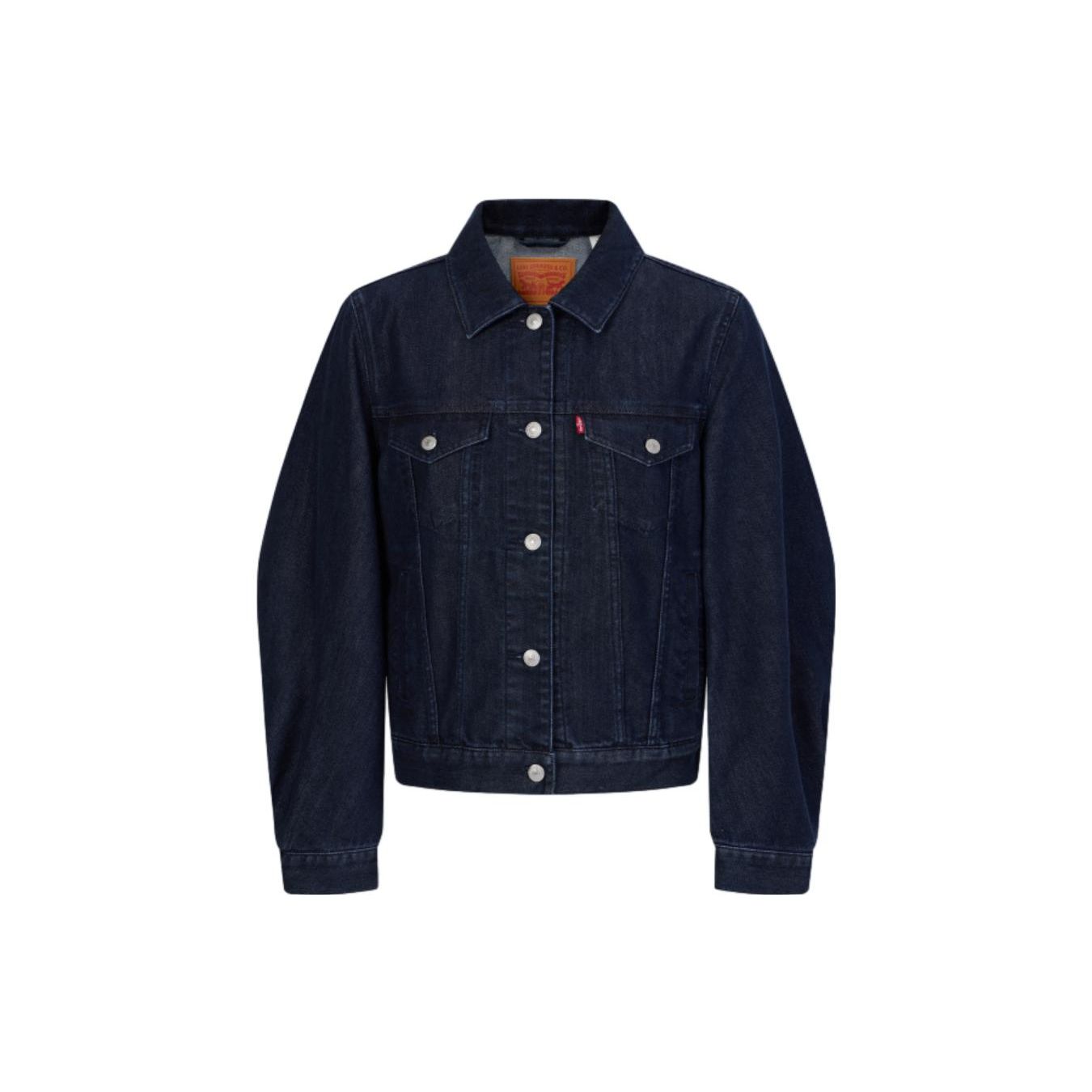 

Levis FW23 Однотонная куртка с длинным рукавом на пуговицах Женские куртки Синий A6816-0001 XS