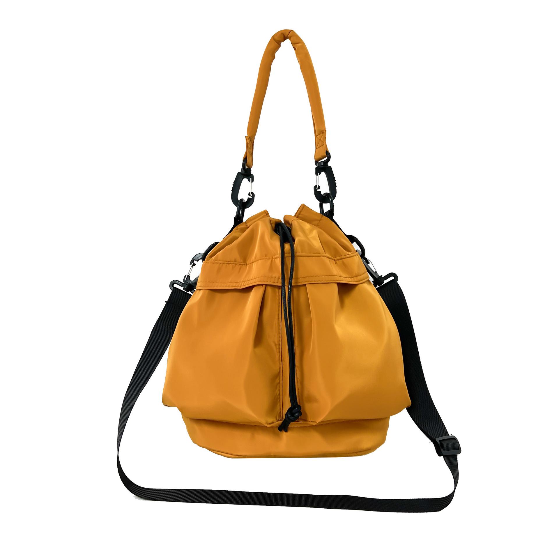 

Корейська сумочка для простих дівчат, універсальна модна сумка через плече, жіноча сумка в іноземному стилі, щоденна відповідна сумка-відро One size помаранчевий