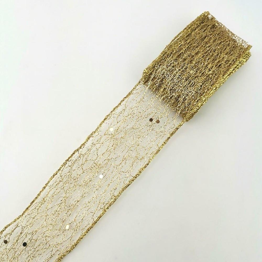 New 2 M/roll Bronzing Ribbon Hollow Out Shiny Gift Packaging Tape Decorative Ribbon Home Party Decor