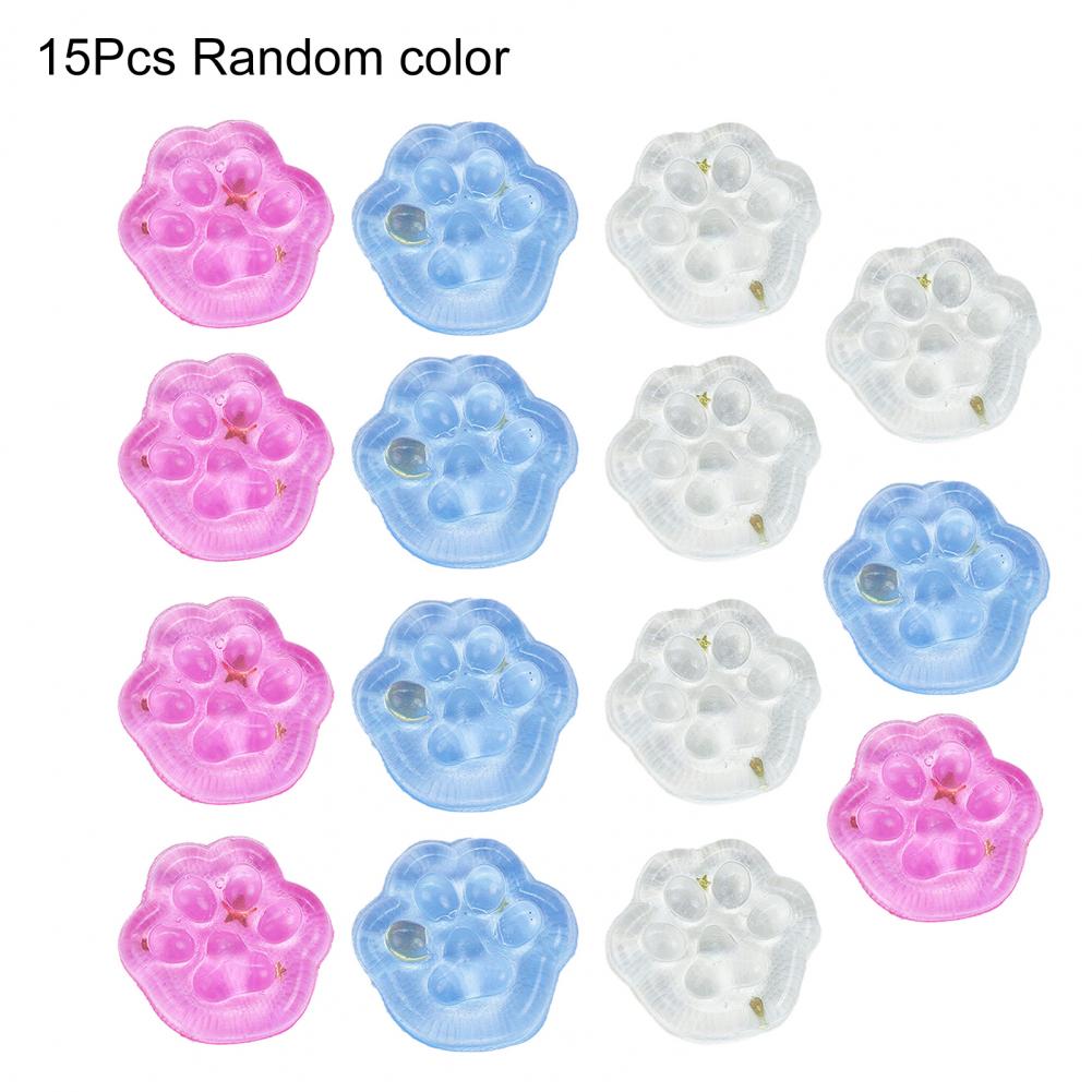 Ice Cube Press Plaything Transparent Press Plaything Stress Relief Ball Realistic Ice Cube Fidget Toy Soft Cat Paw Pinch For Adults