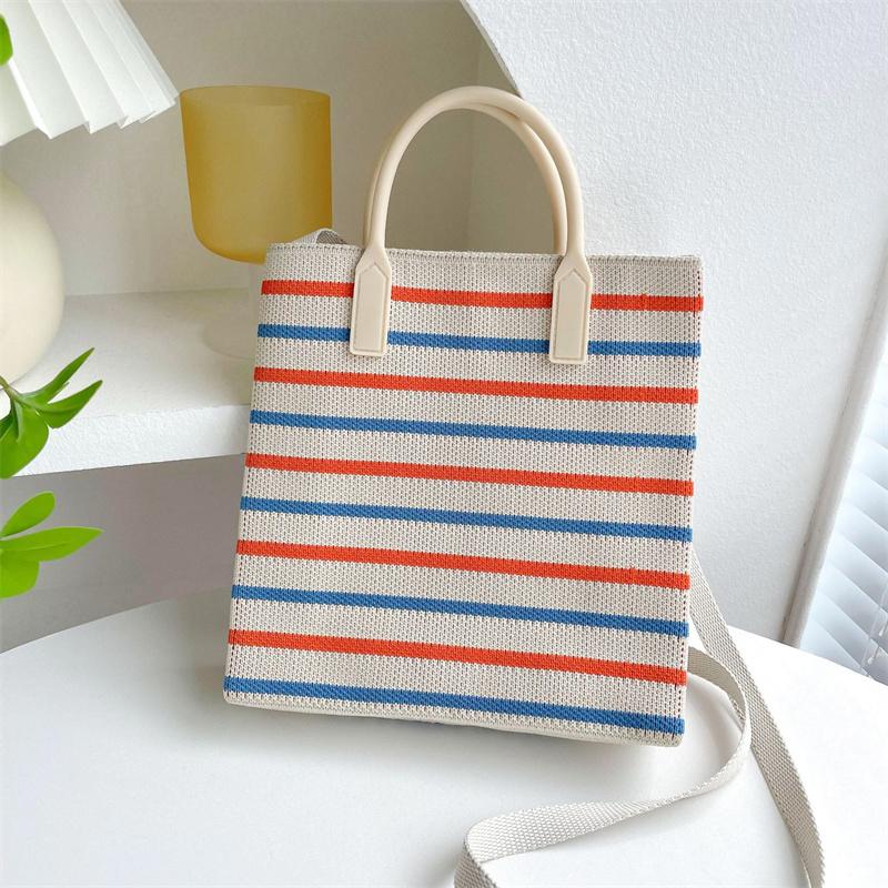 FASHION 2024 Knitted Mini Cross-Body Mobile Phone Bag Korean Versatile Student Commute Shoulder Bag Square Small Purse Handbag For Women