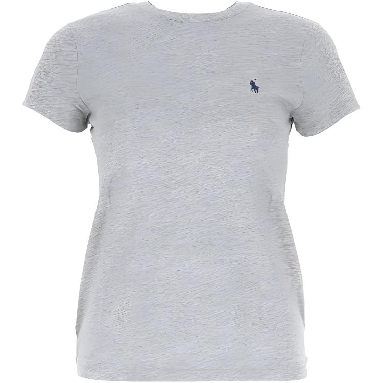 

Polo Ralph Lauren Ss23 однотонный вышитый логотип пуловер короткий рукав футболка женские футболки серый 211898698-008 S