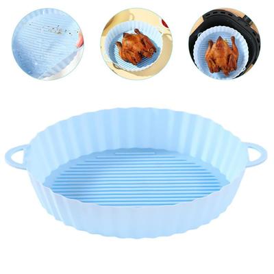 Silicone Air Fryer Pot Oven Liner Reusable Airfryer Liner Easy To Clean for Chicken Fish Kitchen Cooking Baking Accessories