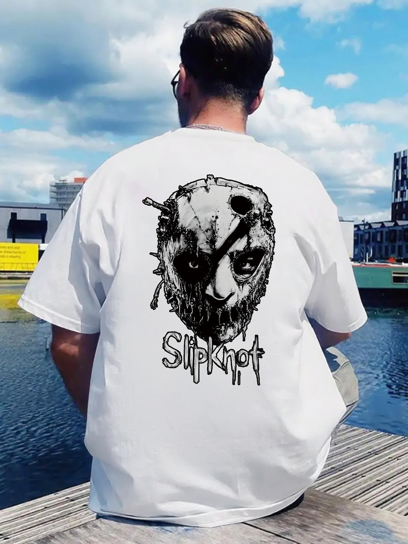 Vintage Heavy Metal Band Back Print T-shirt - Slipknot Inspired Graphic Tee S