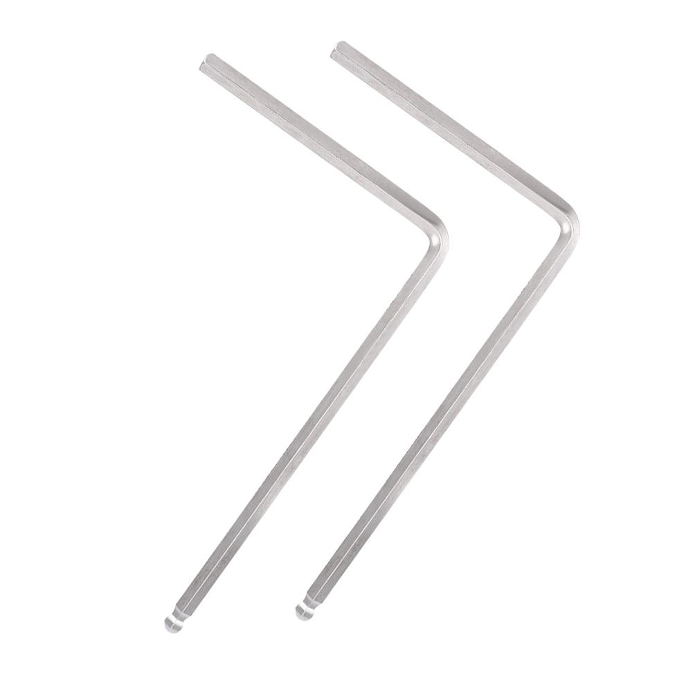 2 PCS Rod Wrench Tool 4mm Celsius 5mm End for Acoustic Guitar(Black 4mm)