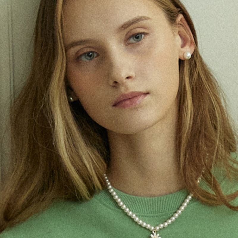 ourhope Daisy Pearl Necklace - Gold