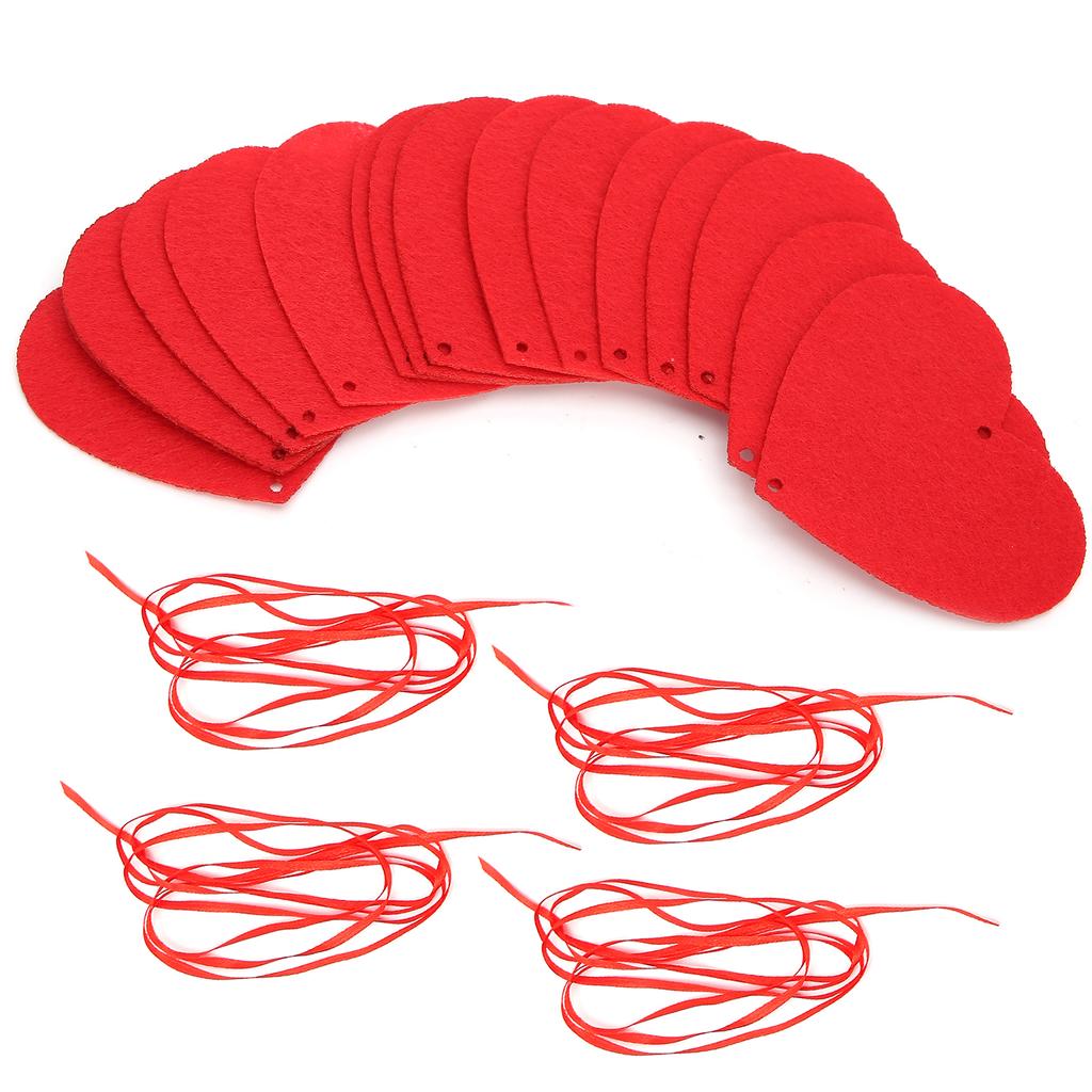 4er Set Girlande Hängende Herzen Ornamente Valentinstag Hochzeitsfeier Basteldekoration