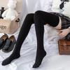Solid Color Lolita Long Stockings JK Women Girls Cute Black White Tights Over Knee Thigh High Socks Cosplay Sexy Nylon Stockings
