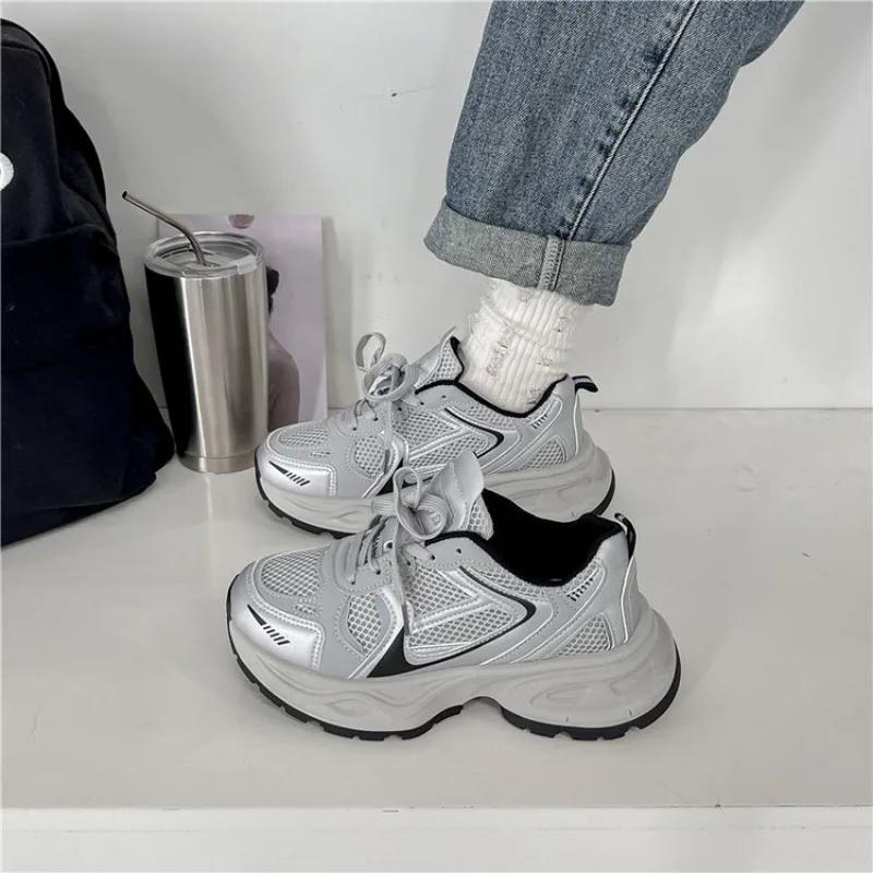 New Women's Shoes Fashion Women Sneakers Woman Vulcanize Shoes Korean Female Platform Thick Sole Casual Lady Shoes Female