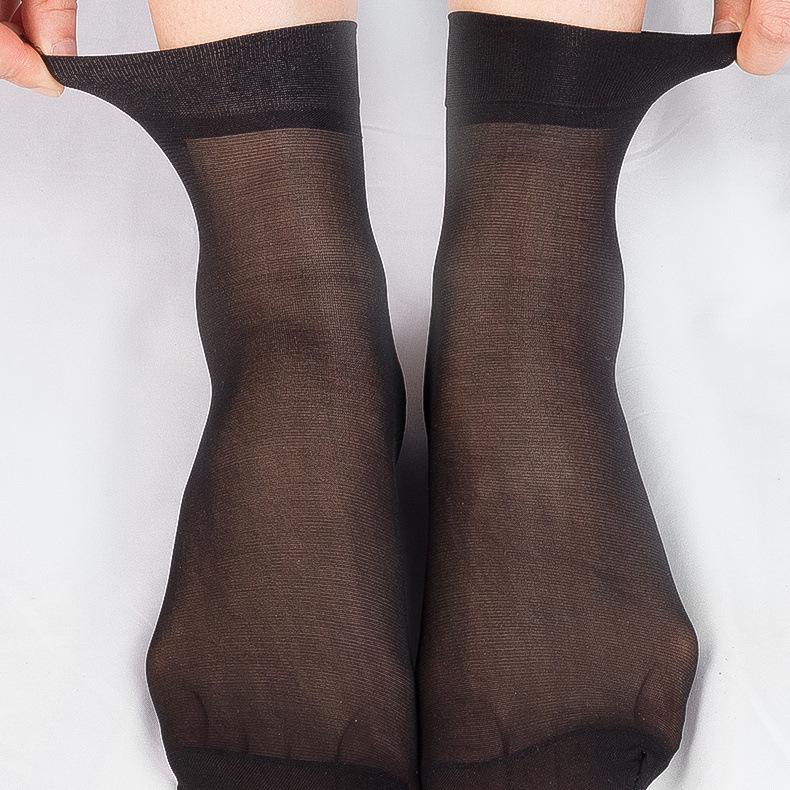 Langsha Women s Summer Silk Ankle Socks - 2026 Nude, Wear-Resistant, Non-Slip, Cotton Bottom, Core-Spun Silk 34-38