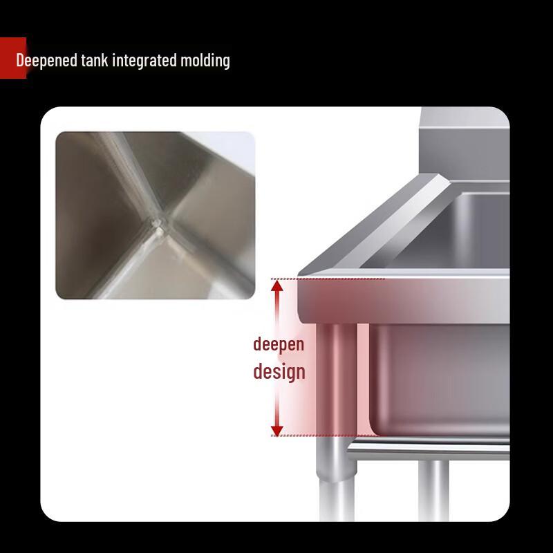 XISENCHU Commercial Stainless Steel Sink
