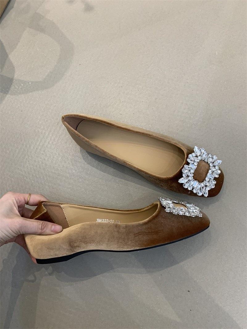 

Gentle single shoes women s new temperament elegant satin rhinestone inner heightening shoes 40 коричневий