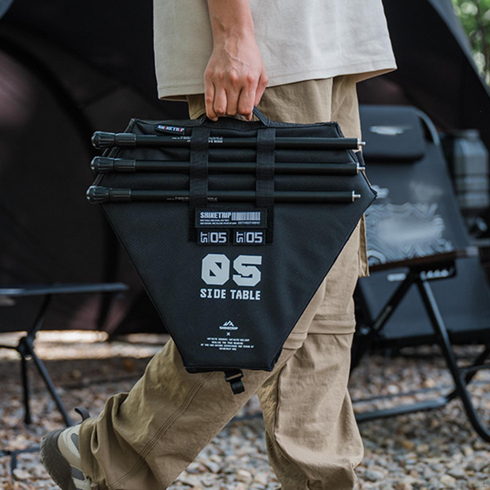 

Стол для кемпинга маленький компактный с органайзером для хранения алюминиевый для пикника регулируемый по высоте для патио